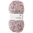 Fil pour chaussette Rico Superba Bamboo 4 fils confetti gris