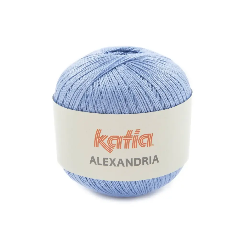 Alexandria 100% coton peigné, gazé et mercerisé Katia 40 bleu