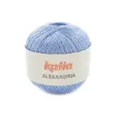 Alexandria 100% coton peigné, gazé et mercerisé Katia 40 bleu