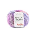 Azteca fine lux Laine Katia 412 Rosé-Orange clair-Bleu turquoise