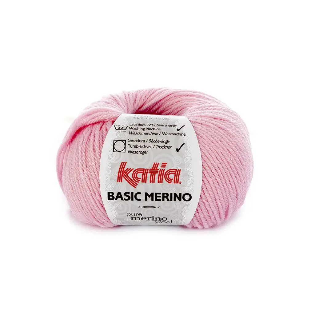 Basic Mérino 25 Rosé Laine Katia