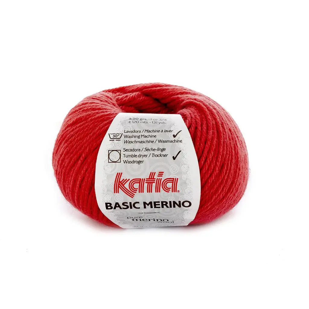 Basic Mérino 66 Corail Laine Katia 