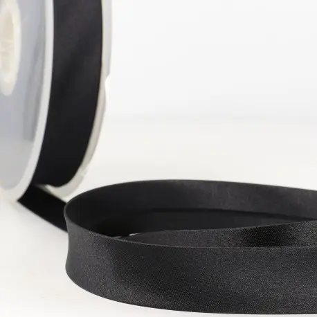 Biais satin 20mm noir 14