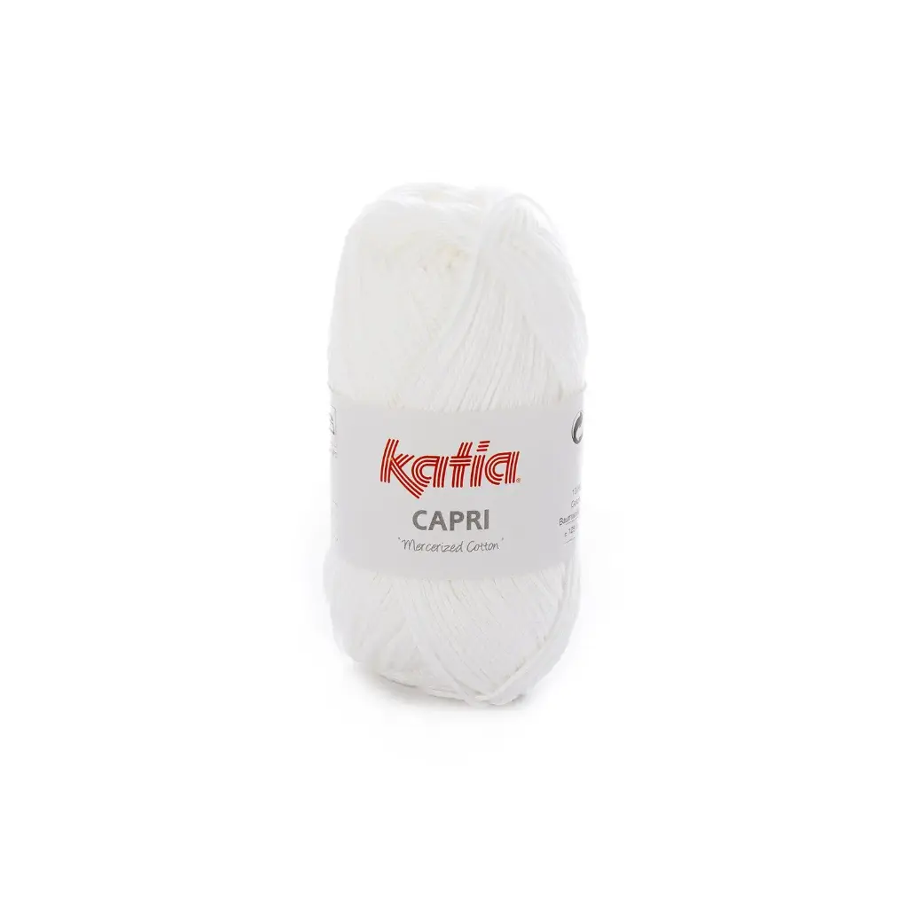 Capri 100% Coton mercerisé Katia 82050 Blanc