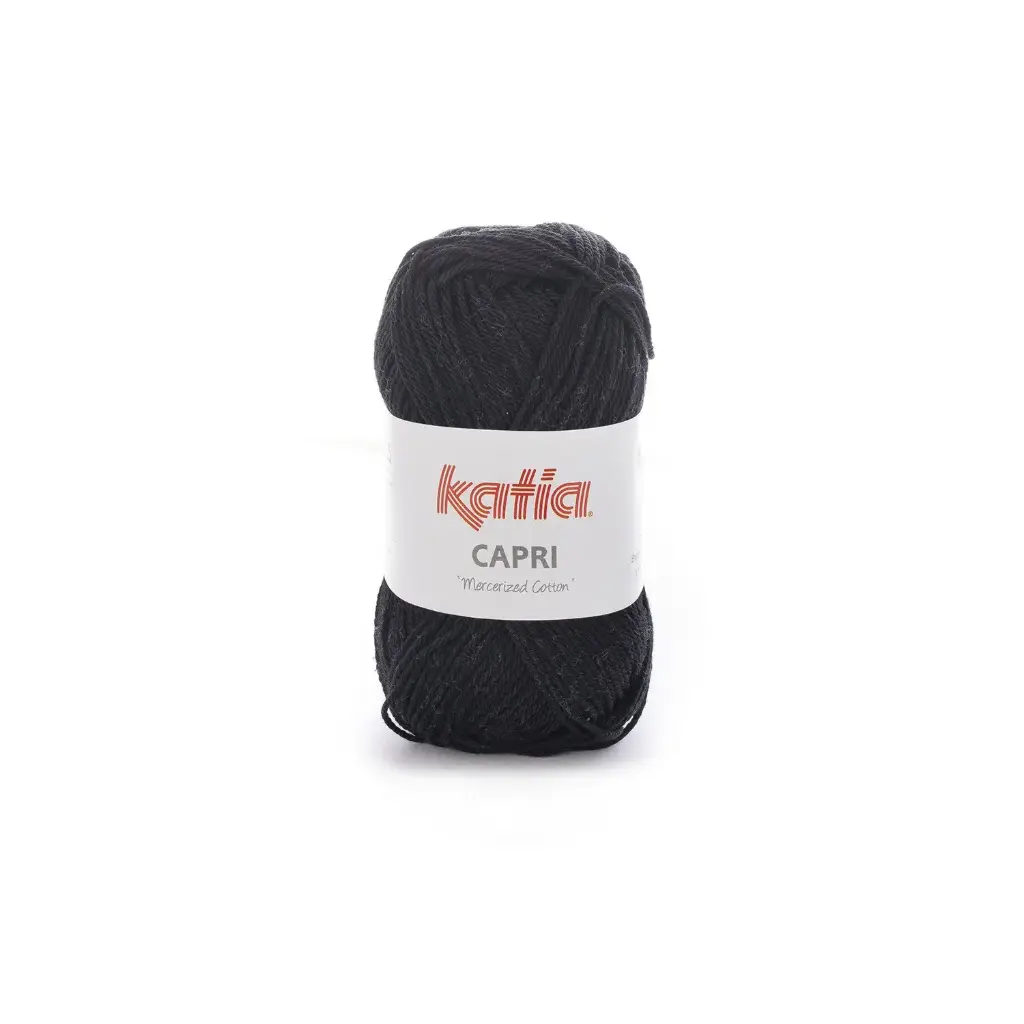 Capri 100% Coton mercerisé Katia 82056 noir