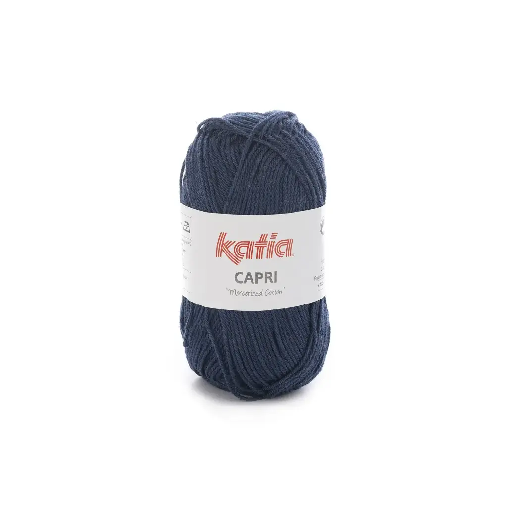 Capri 100% Coton mercerisé Katia 82066 Bleu foncé
