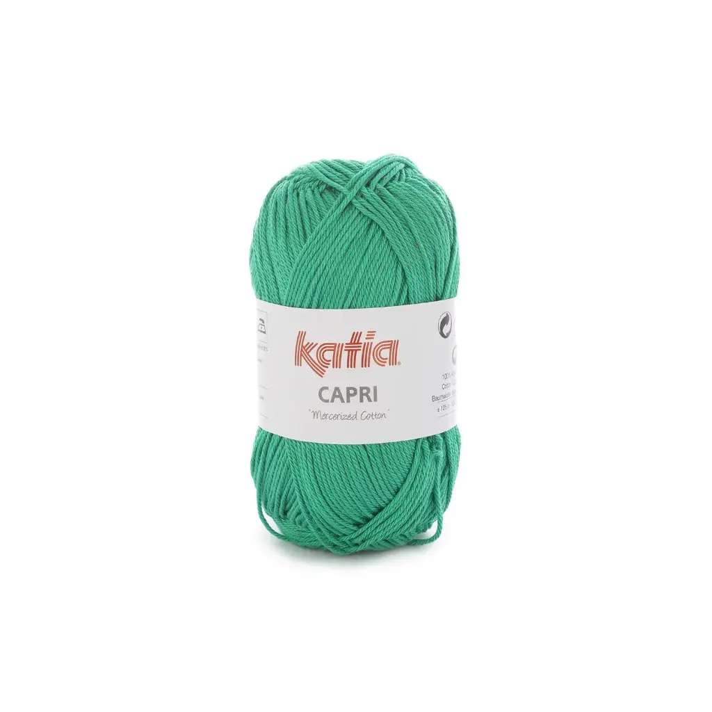 Capri 100% Coton mercerisé Katia 82130 vert