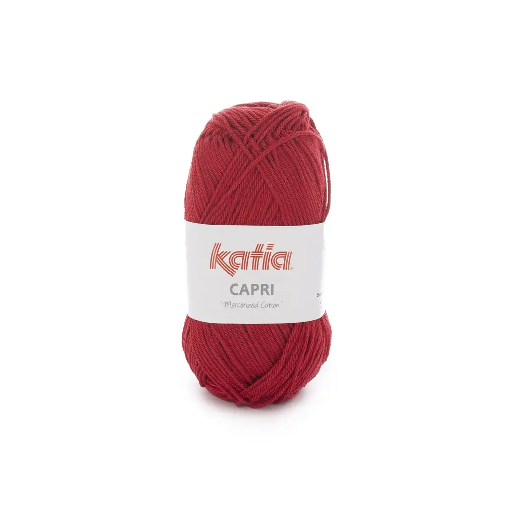 Capri 100% Coton mercerisé Katia 82150 Rouge