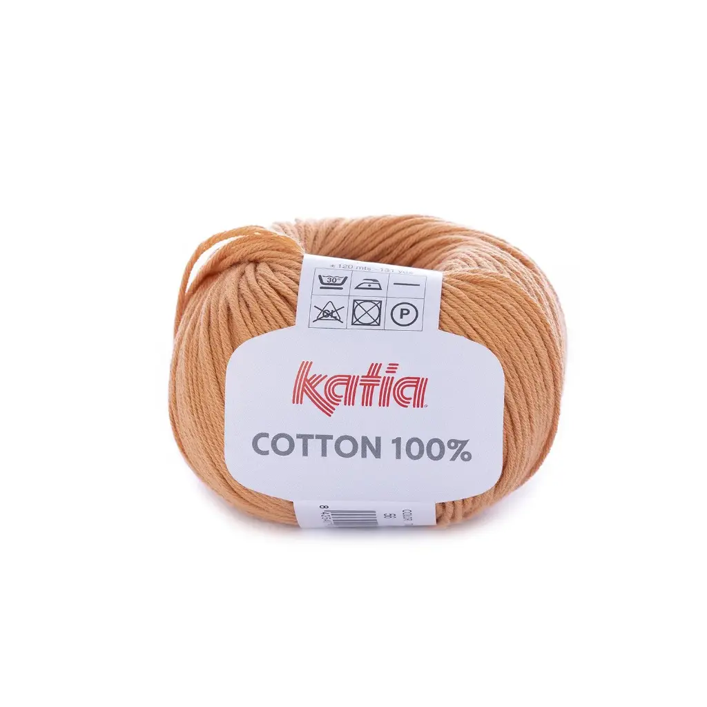 Cotton 100% Katia 56 orangé saumon