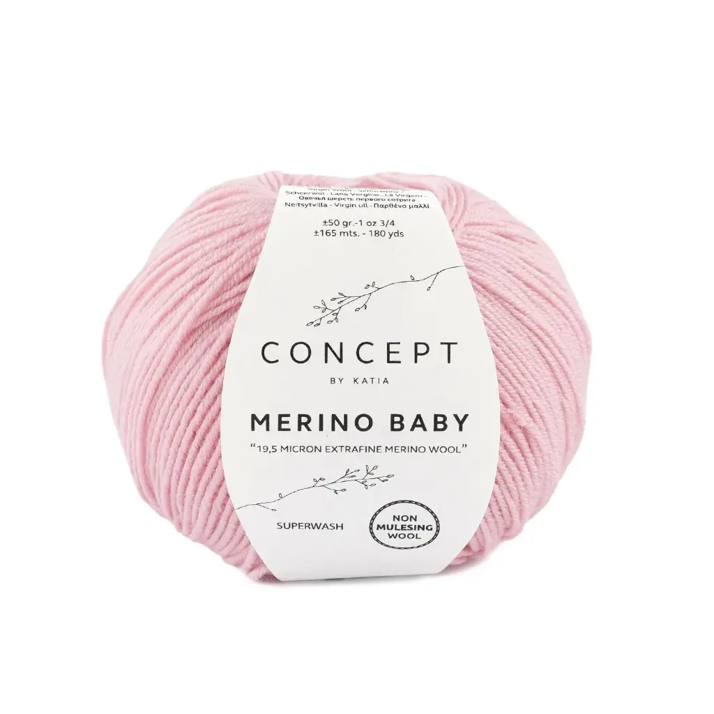 Mérino Baby 92 rose clair  Laine Katia