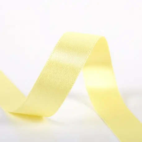 Ruban satin double face 10 mm 79 jaune paille