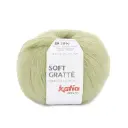 Soft gratté Laine Katia 88 vert blanc