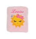 Motif soleil sur linge de bain au choix