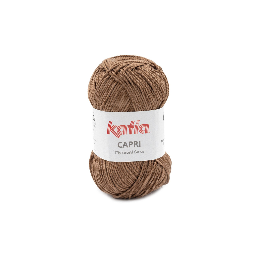 Capri 100% Coton mercerisé Katia 82186 Beige brun