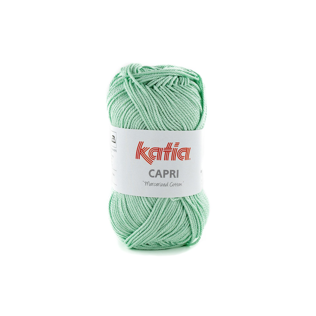 Capri 100% Coton mercerisé Katia 82174   Vert blanc