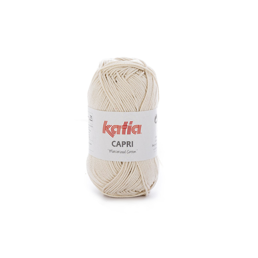 Capri 100% Coton mercerisé Katia 82141 - beige très clair