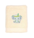 Motif éléphant boho brodé sur linge de bain au choix  