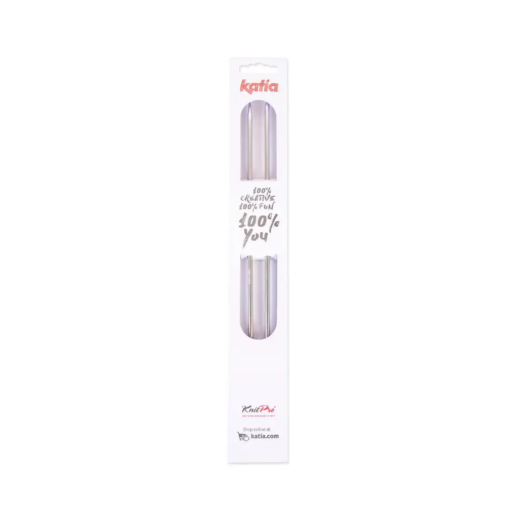 Aiguilles droites aluminium 30 cm Katia du 2 au 5 