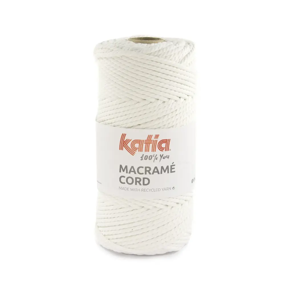 Fil Katia Macramé Cord 115 Blanc