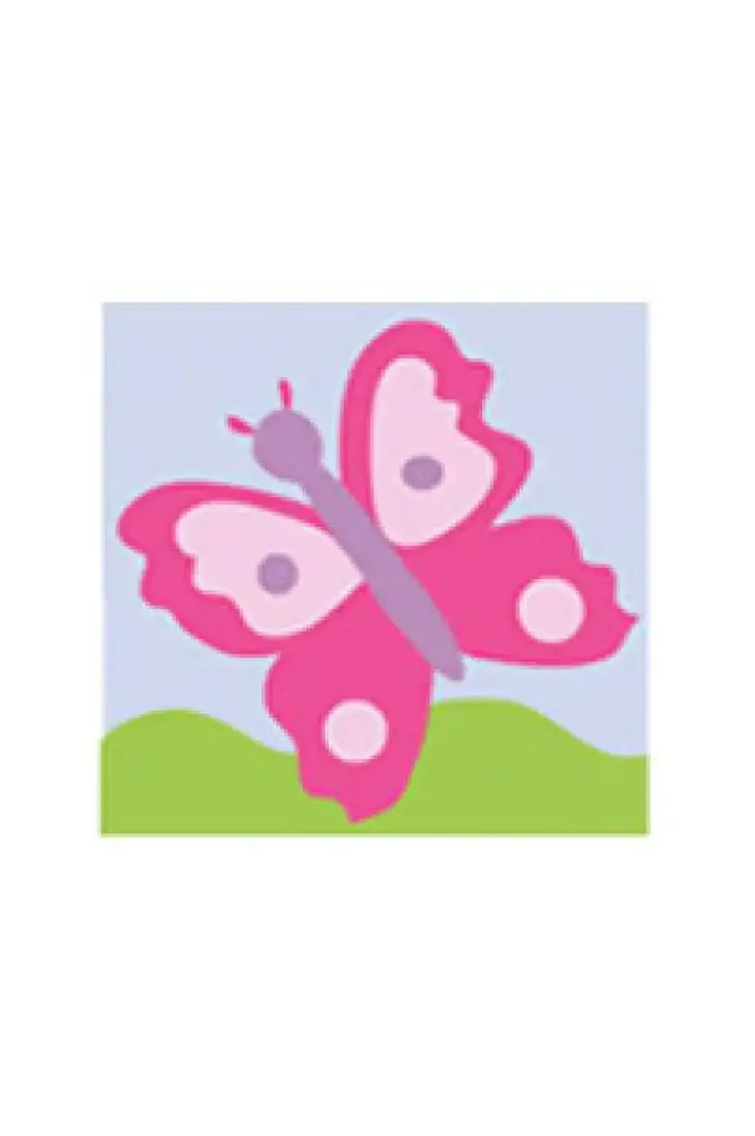 Kit complet tapisserie DMC Papillon Rose
