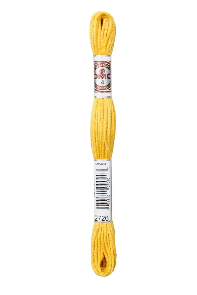 Fil à broder Retors Mat DMC 2726 Jaune bouton d or