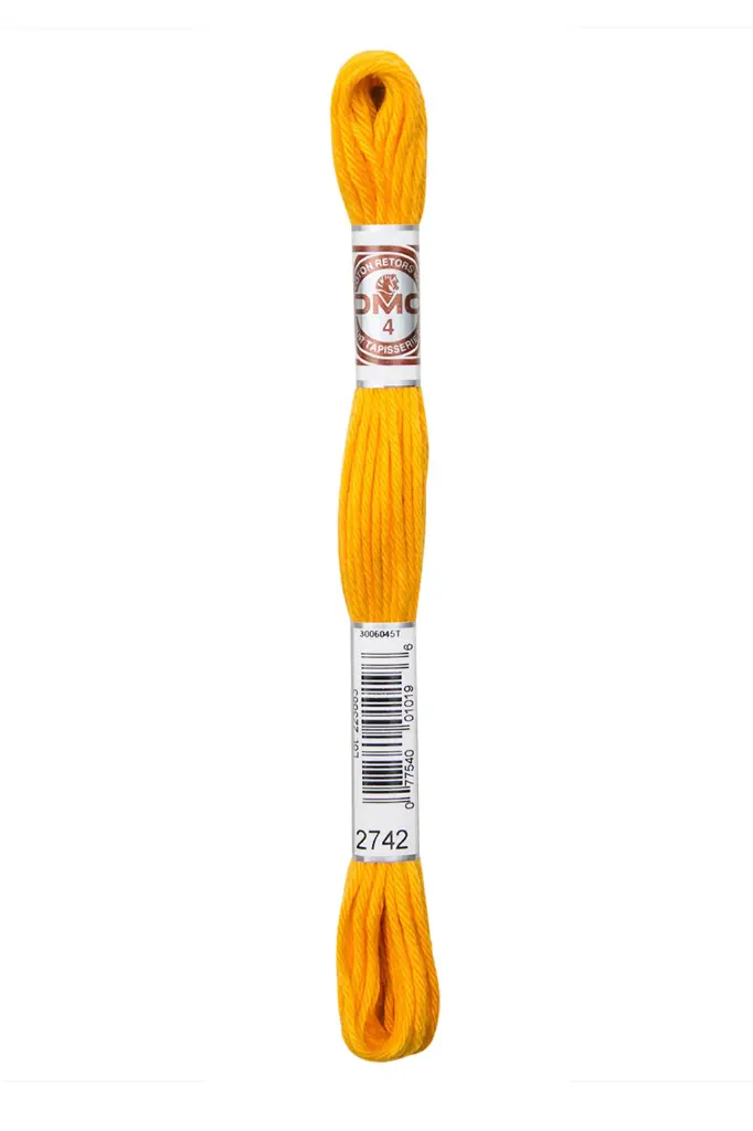 Fil à broder Retors Mat DMC 2742 Clémentine