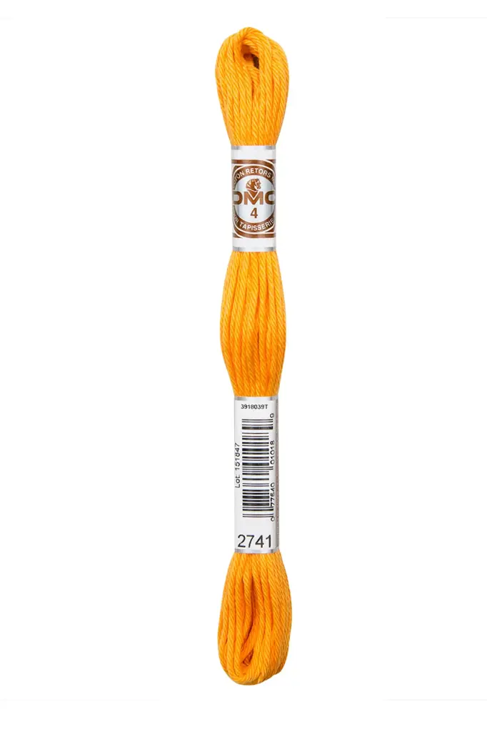 Fil à broder Retors Mat DMC 2741 Mandarine