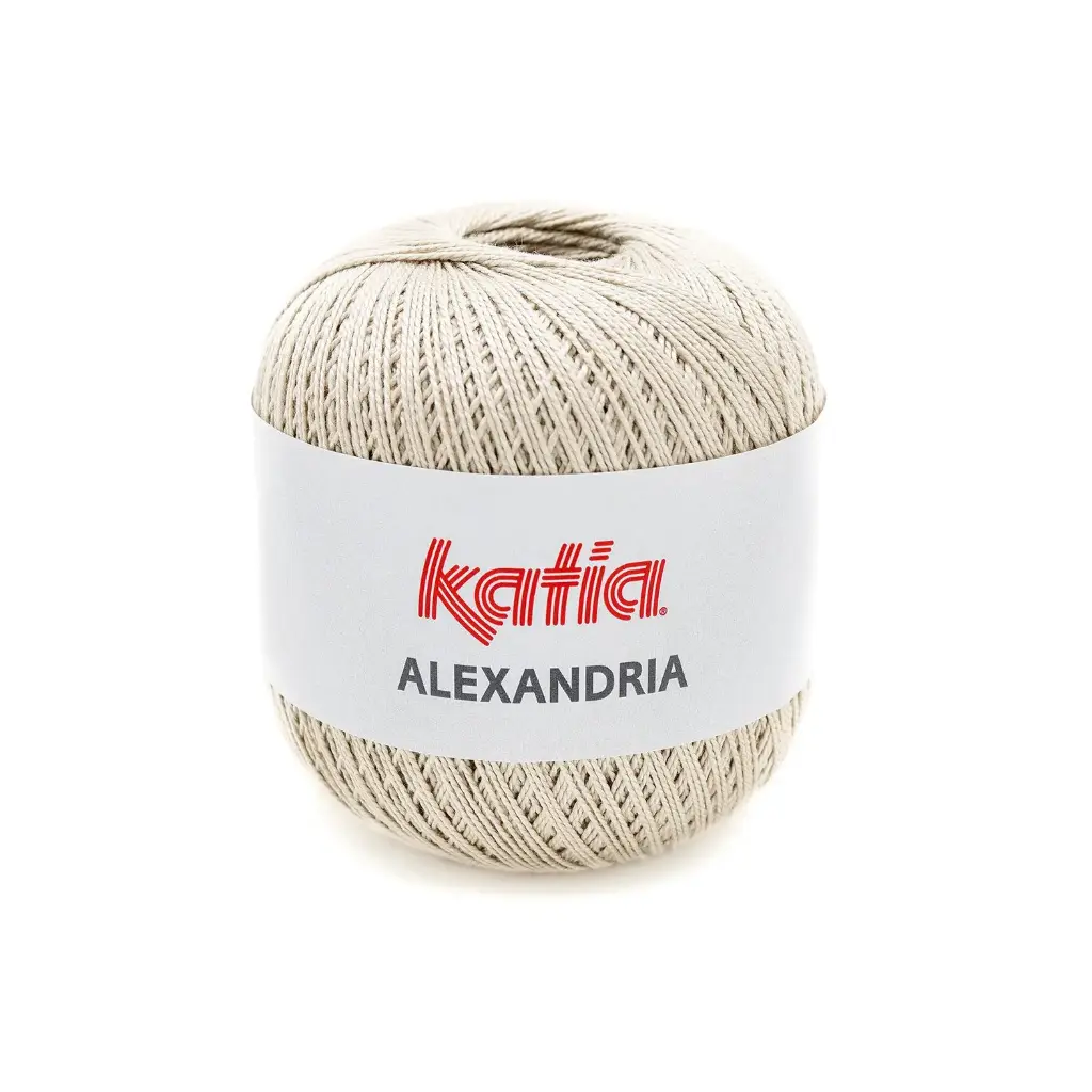 Alexandria 100% coton peigné, gazé et mercerisé Katia 13 écru beige