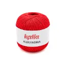 Alexandria 100% coton peigné, gazé et mercerisé Katia 4 rouge 