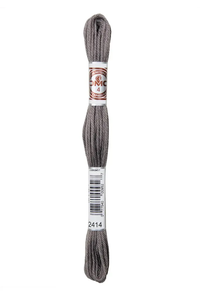 Fil à broder Retors Mat DMC 2414 Bitume mouillé