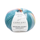 Mérino baby Granny Laine Katia 503 Vert pastel Bleu pastel Jaune pastel