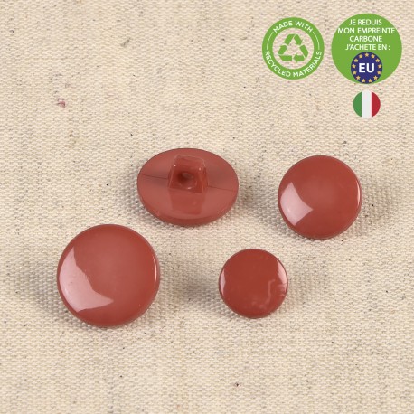 Bouton pastille culot recyclé 15 mm 850 rouille 