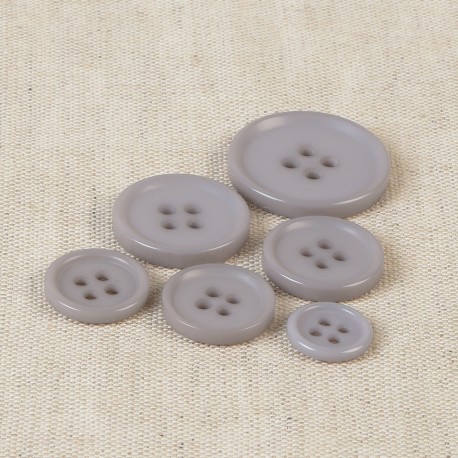 Bouton Classique 4 trous 11 mm 577 gris clair