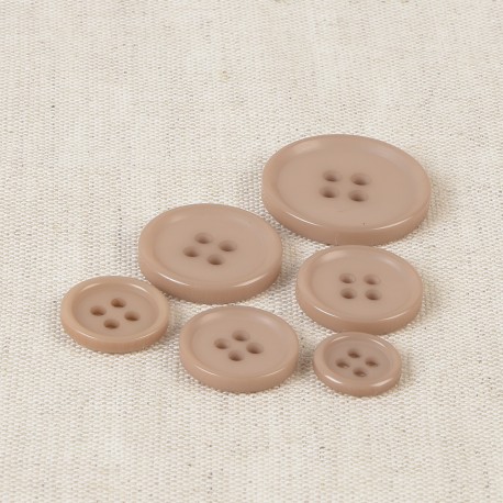 Bouton Classique 4 trous 11 mm 573 beige