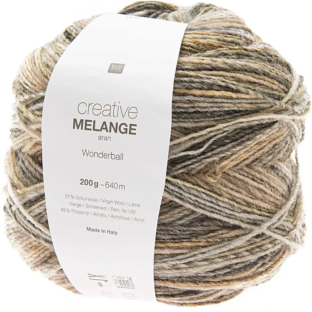 Creative Melange aran Wonderball écru mix