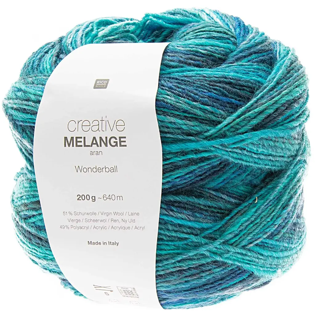 Creative Melange aran Wonderball aqua mix