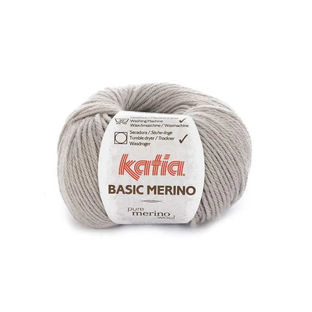 Basic Mérino 12 Gris Laine Katia