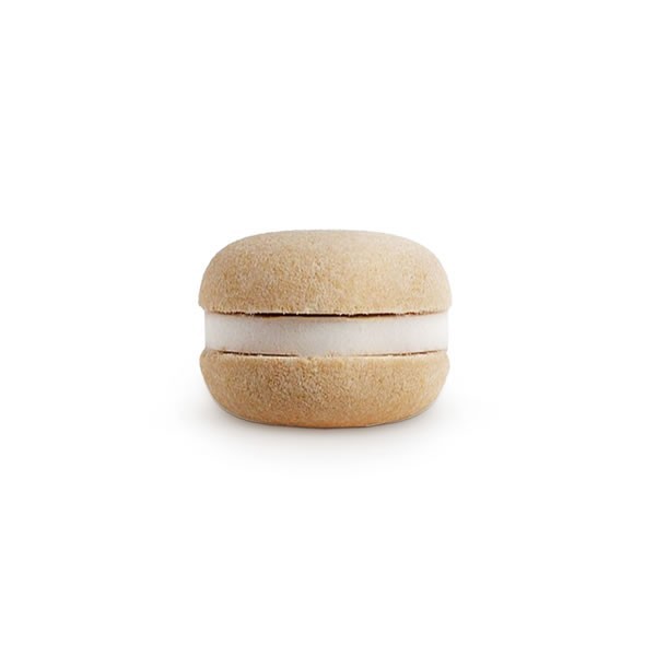 Macaron effervescent pour le bain amande