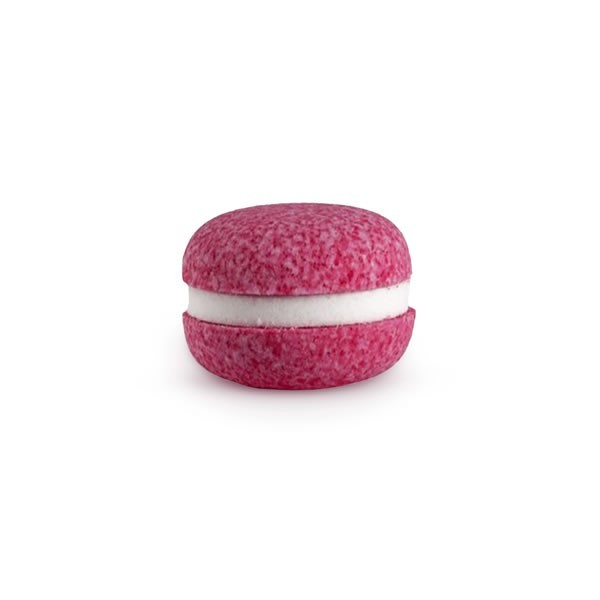 Macaron effervescent pour le bain cranberry