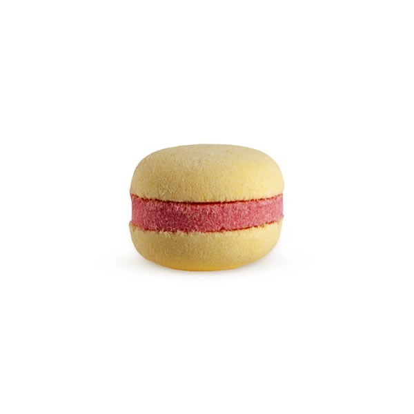 Macaron effervescent pour le bain freesia