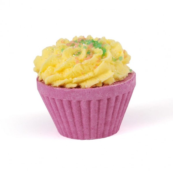 Cupcake effervescent pour le bain crême fouettée Rhubarbe