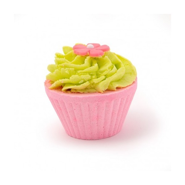 Cupcake effervescent pour le bain fraise