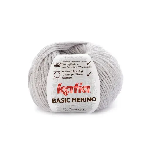 [BASIC38] Basic Mérino 38 Gris très clair Laine Katia