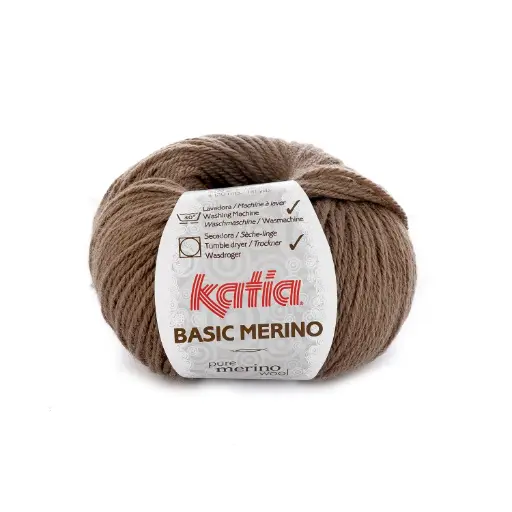 [BASIC68] Basic Mérino 68 Brun fauve Laine Katia