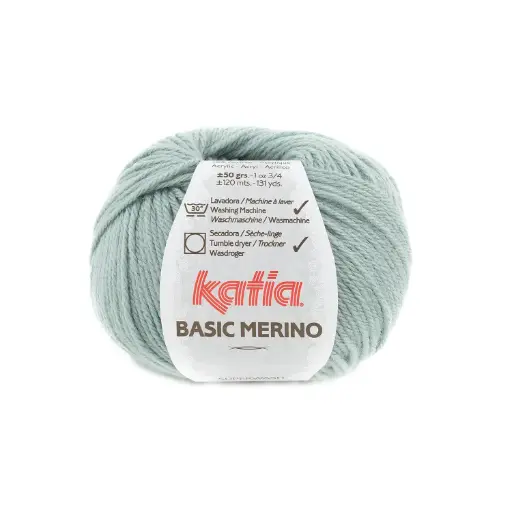 [BASIC80] Basic Mérino 80 Vert Blanc Laine Katia
