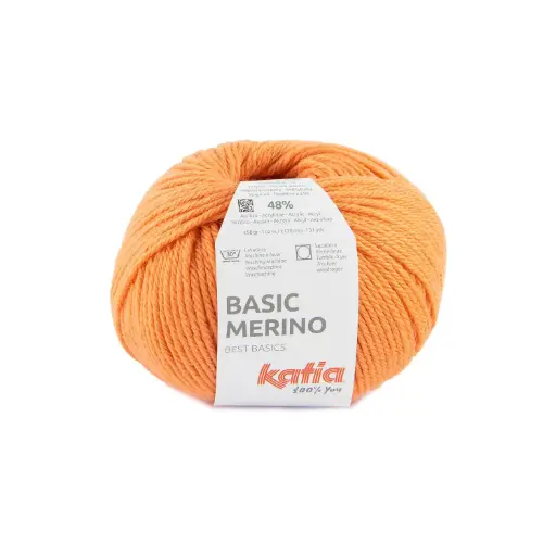 [BASIC92] Basic Mérino 92 orange pastel Laine Katia