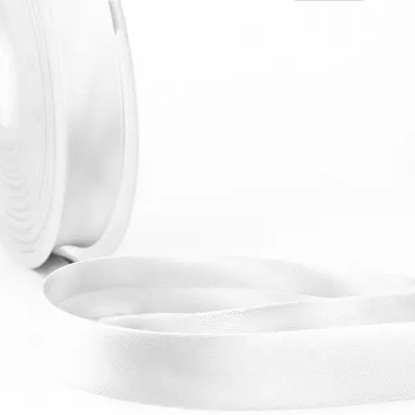 [S201201] Biais satin 20mm 1 blanc