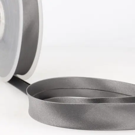 [S20110038] Biais satin 20mm gris 038