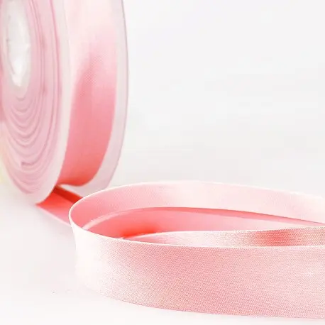 [S2011074] Biais satin 20mm rose 74