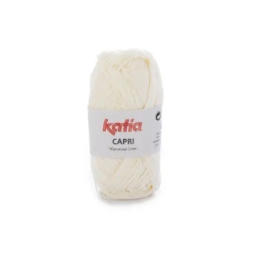 [82051] Capri 100% Coton mercerisé Katia 82051 écru